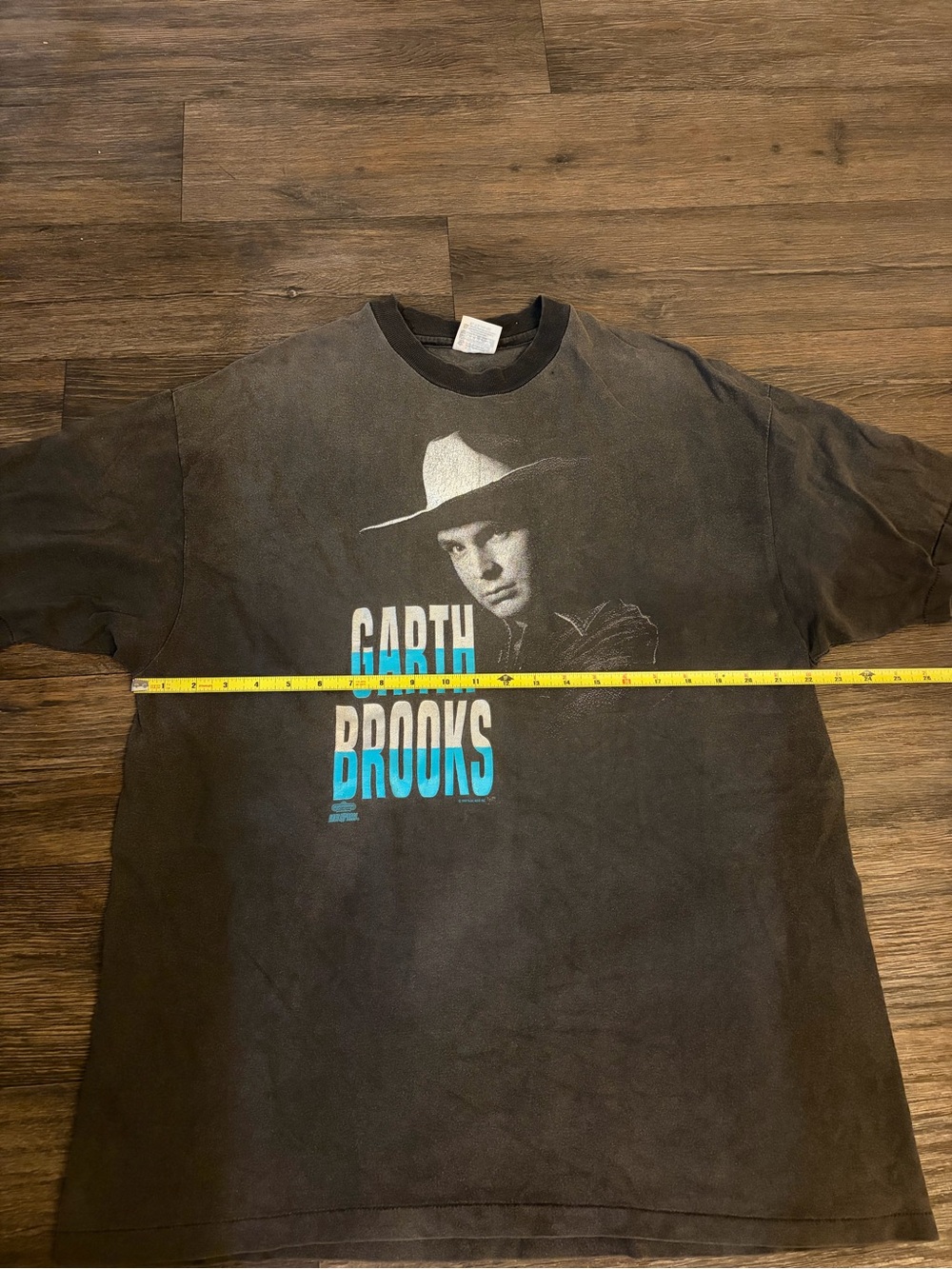 Garth Brooks 1992 Country Music Tour Black Tee Beefy Hanes XL Cotton T-Shirt - Picture 5 of 7